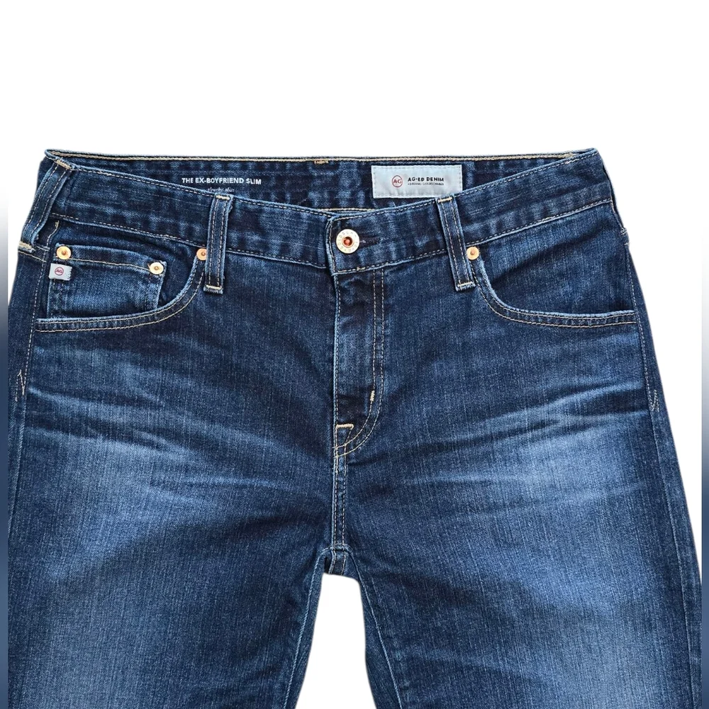 AG-ED Ex-Boyfriend Women's Mid-Rise Slouchy Slim Fit Denim Jeans Size 32R
